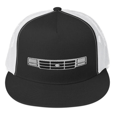OBS Trucker Hat Cap-In-Black/ White-From Aggressive Thread
